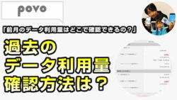 povo データ利用量