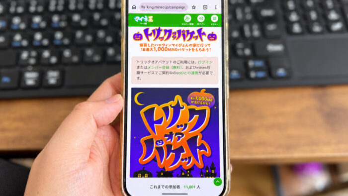 mineo トリックオアパケット